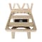 International Concepts Double "X" Back Bar Height Stool, Swivel 30" Seat Height, Unfinished S-203SW - alternate 4